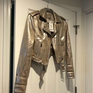 Metallic Moto jacket